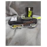 Ryobi 18v 2 ah battery