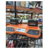Ridgid 18v 4 ah batteries and charger