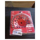 Milwaukee 7" Turbo Cup Wheel Segment:Sold As Is
