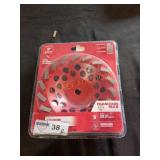 Milwaukee 7" Turbo Cup Wheel Segment:Sold As Is
