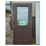 79" x 35.5" Brown Exterior Door
