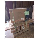 Skid Lot Of Dining Chairs, Range Hood, Closet Door