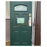Jeld Wen 79" x 35.5" Green 4 Panel Door