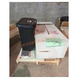 Attic Rafter Vent Insulation/Trashcan/Porcelain
