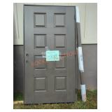 82" x 44" Dark Gray Exterior Door