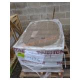 Skid Pavestone Rockwall Cap Pecan