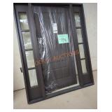 81.5" x 64.5" Dark Brown Exterior Door