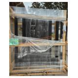 68.5" x 81-1/4" Black Exterior Door