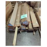 Skid Lot of Wooden Trim, Size Unknown