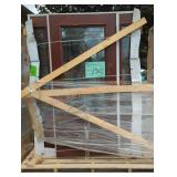 10-36-10" x 80" Brown Exterior Entry Door