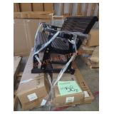 Gliding Black Bench/ Metal Patio Gazebo 14