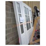 81.5" x 65" White Exterior Door