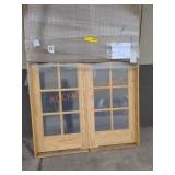50" x 68" Pine Double Door