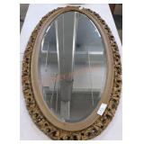 Ornate Oval Wall Mirror
