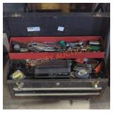 Metal Toolbox with Contents