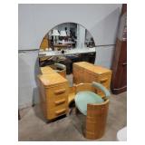 52"W x 19.5"D x 27.5"H Mid-Century Vanity