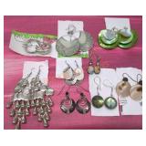 Costume Jewelry Earrings Qty-9