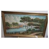 Framed & Signed Original Landscape Painting