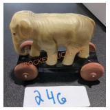 Vintage Elephant Pull Toy