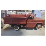 Vintage Structo Red Metal Dump Truck