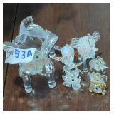 Small Misc Glass Figurine Lot