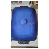 Parini Glazed Blue Ceramic Stoneware Dish