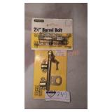 2 1/2" Barrel Bolt