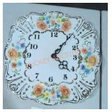 Floral Porcelain Wall Clock