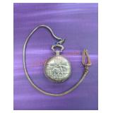 Gold Tone Deer Pocket Watch