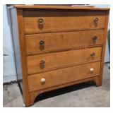 36"W x 19"D x 34.5"H Wood Dresser