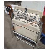 Patterned Folding Chairs - Qty 2