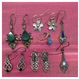 925 Stamped Earrings - Qty 5