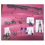 Blue Costume Jewelry Lot