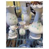 Belleek Vases and More Lot