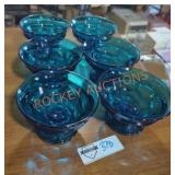 Viking Georgian Bluenique Sherbet Glass