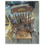 Dark Wood Rocking Chair