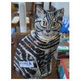 Cats by Nina Lyman Hand-Painted Ceramic Vase