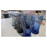 Multi-Colored Coca-Cola Glass Cups - Qty 9