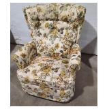 Yellow Floral Recliner