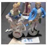 Ceramic Colonial Figurines - Qty 2