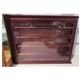 Cherry Wood Wall Mount Display Case