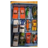 Vintage Die Cast Cars in Collectors Case