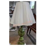 Glazed Green Table Lamp