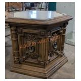 Ornate Hexagonal Side Table