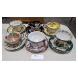 Fancy Teacup Lot - Qty 6