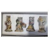Lenox Bunny Quartet Porcelain Figurines