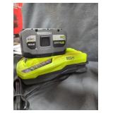 Ryobi 18v 6 ah battery and charger