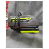 Ryobi 40v 4 ah battery and charger