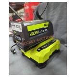 Ryobi 40v 6 ah battery and charger
