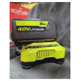 Ryobi 40v 8 ah battery and charger